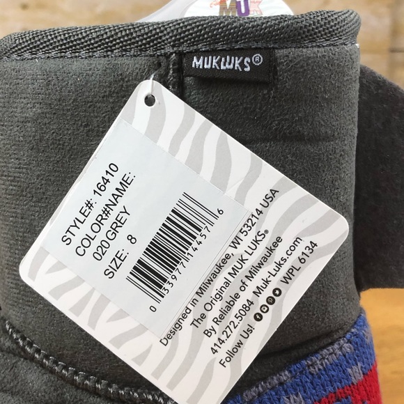 NWT Muk Luks Shark Boots size 8 Toddler - Picture 4 of 6